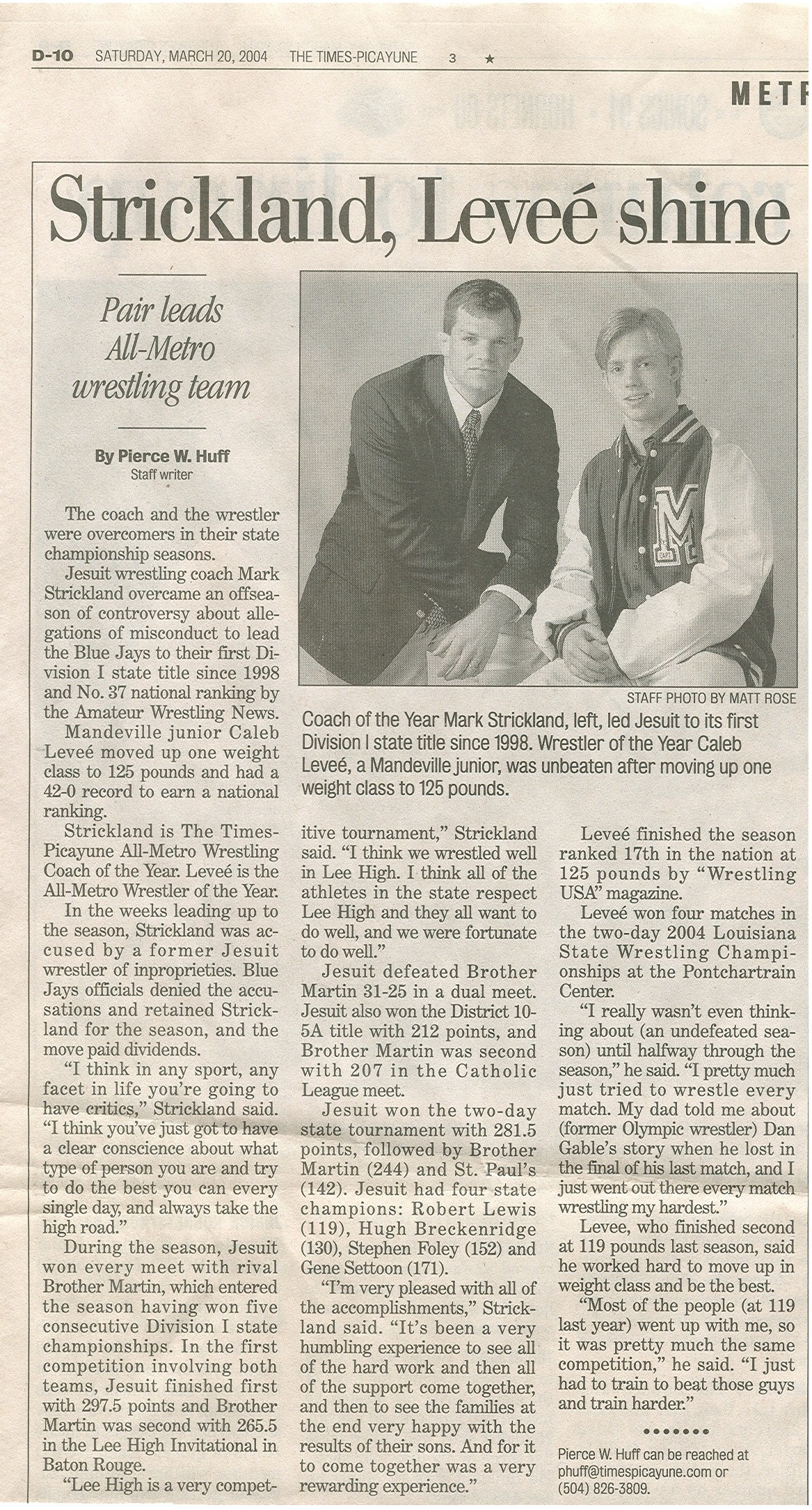 2003 04 Times Picayune 2003 04 times picayune
